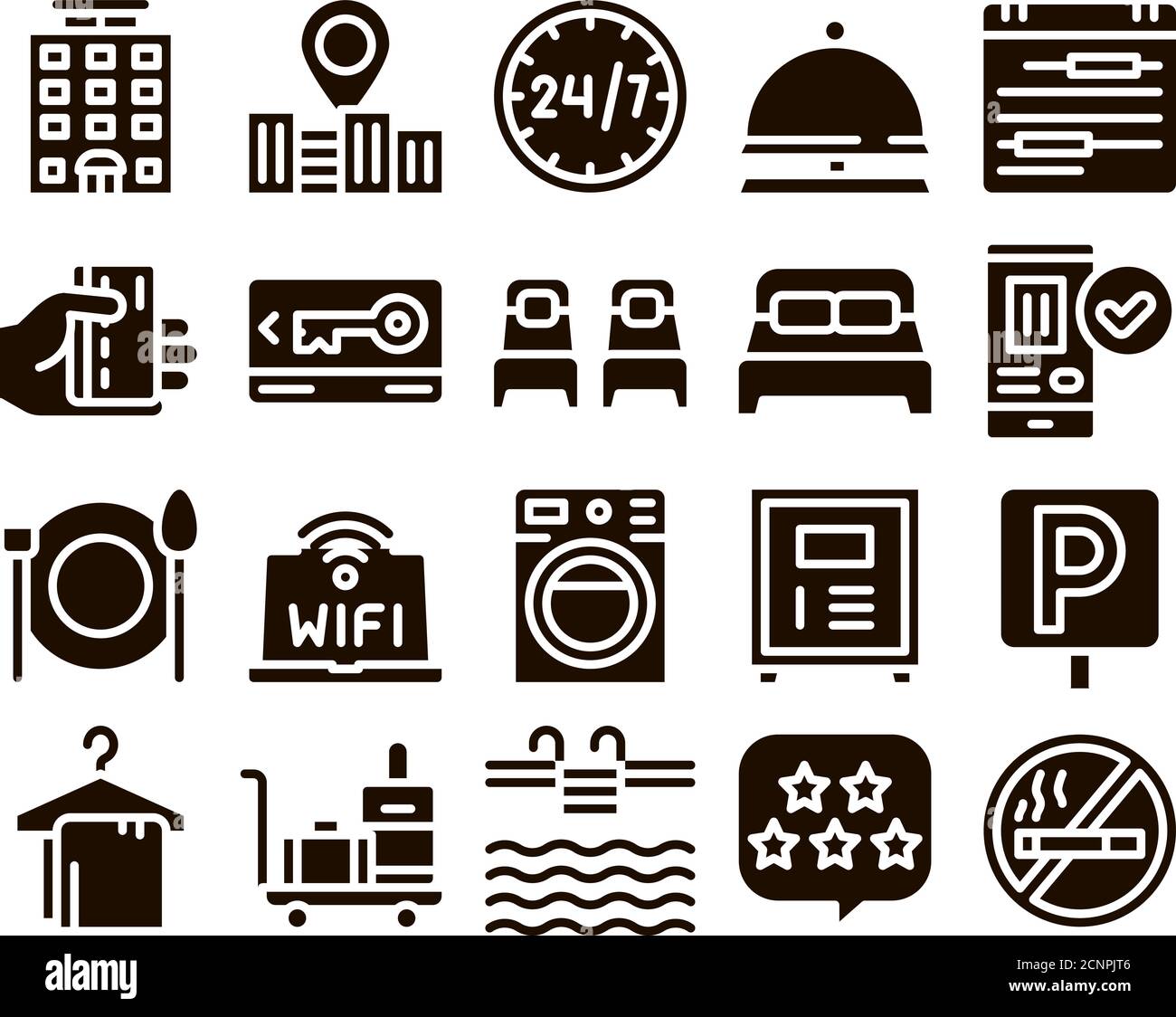 Hostel facilities Stock Vector Images - Alamy