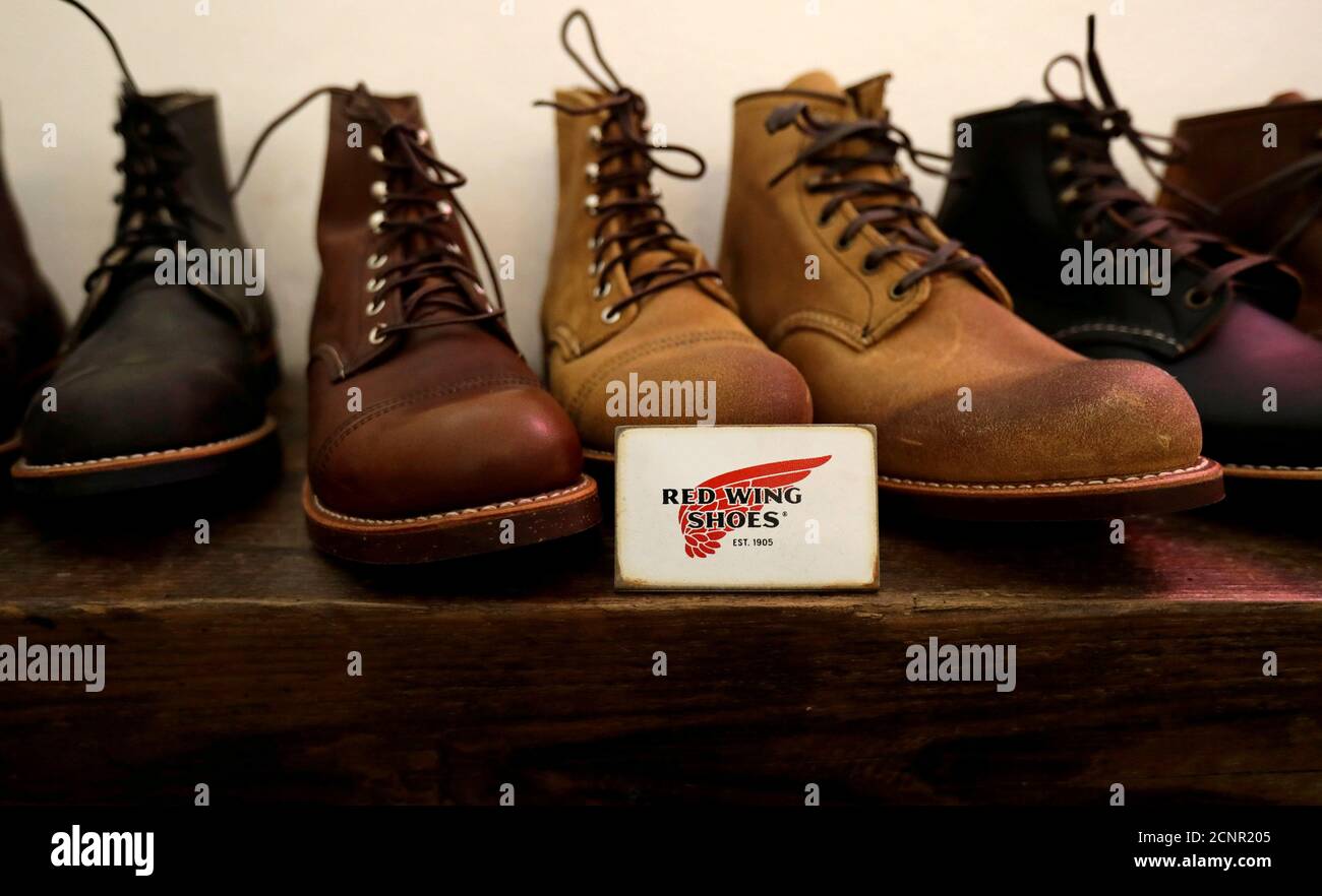 Red Wing Shoes made in the U.S. are displayed at a shop in Prague, Czech  Republic, August 16, 2018. REUTERS/David W Cerny Stock Photo - Alamy