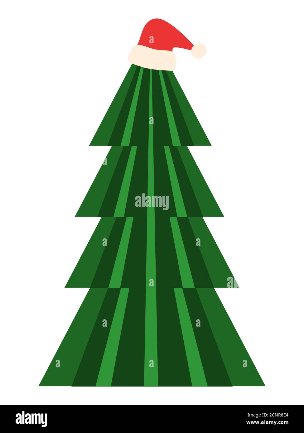 Christmas Tree vector illustration. Isolated on a white background ...