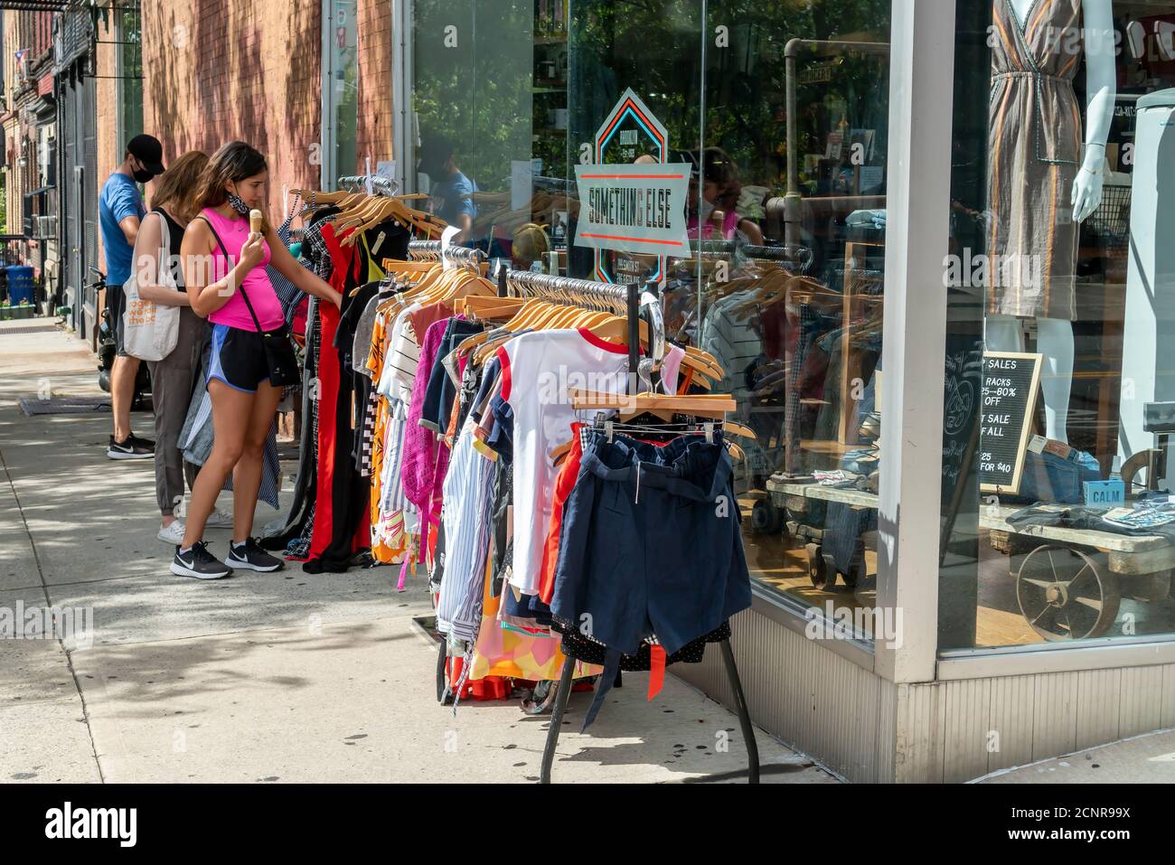 Shopping in the Park Slope neighborhood of Brooklyn in New