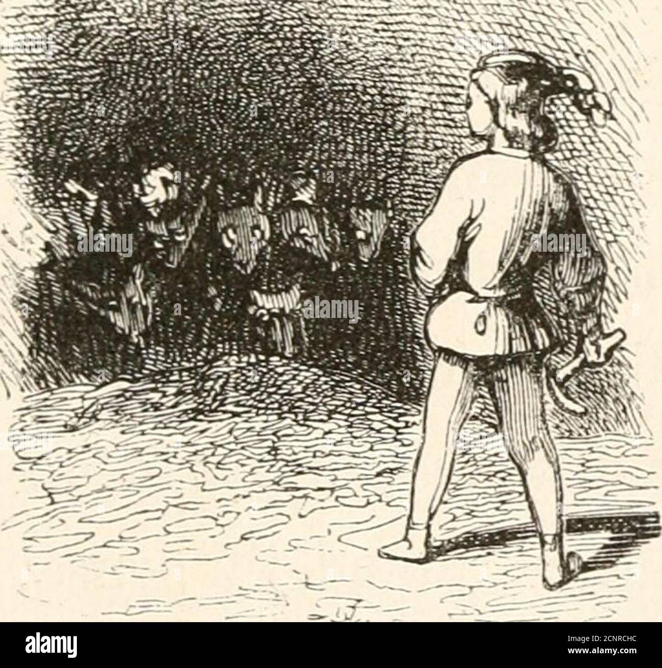 . Tresor Des Feves Et Fleur Des Pois . ne vue, navait laissé à sa pensée que limpres-sion dun rêve cliarmant, dont le sommeil seul pouvoit luirendre lillusion. Kaison de plus pour dormir, sil vous eusouvient comme à moi. Toutefois, Trésor des Fèves étoittrop prudent pour sabandonner à cette joie paresseuseavant de sêtre assuré de lextérieur de son pavillon, dontléclat suffisait pour attirer de fort loin les voleurs et lesg-ens du roi. Il y en a en tous pays. Il sortit donc de len-ceinte magique, la serfouette ouverte à la main, commedhabitude, pour faire le tour de sa tente, et aviser au bonét Stock Photo