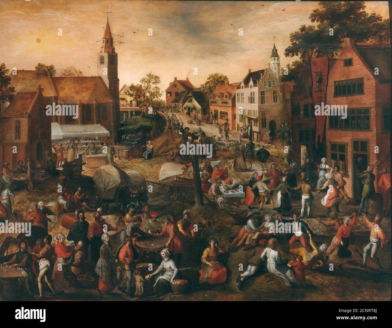 Village Festival, Mid of 16th cen.. Found in the collection of Museum voor Schone Kunsten, Ghent. Stock Photo