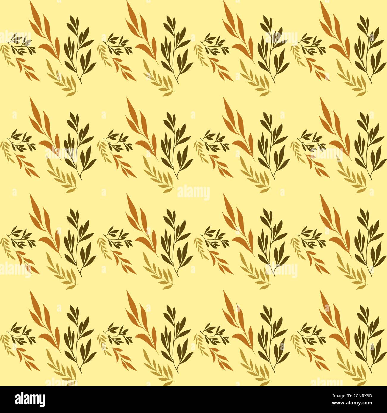 Fall leaves seamless pattern for textile and cover design. Autumn background. Stock Vector