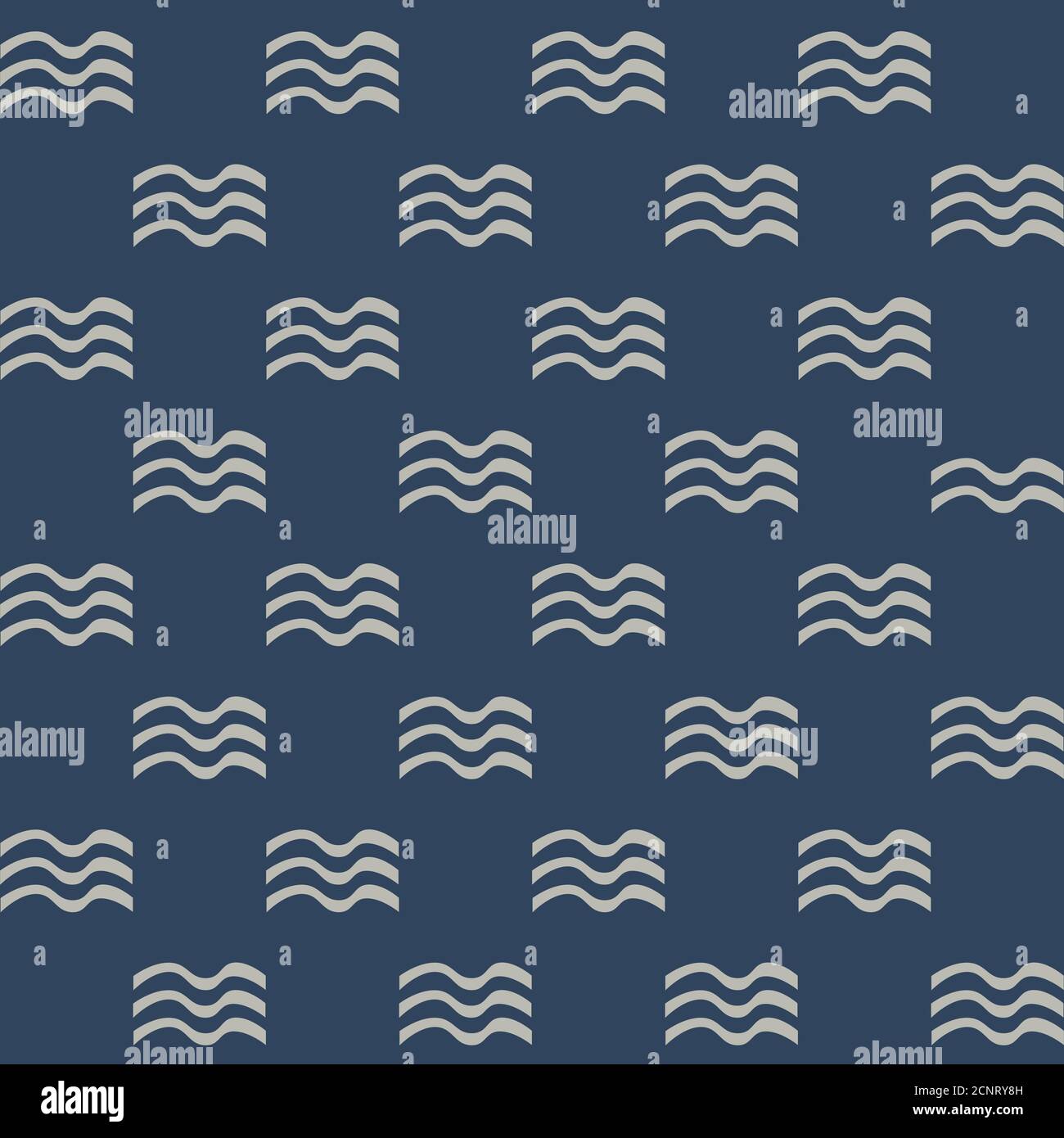 Waves. Maritime seamless pattern. Vector illustration  Print for fashion, cover and paper Stock Vector