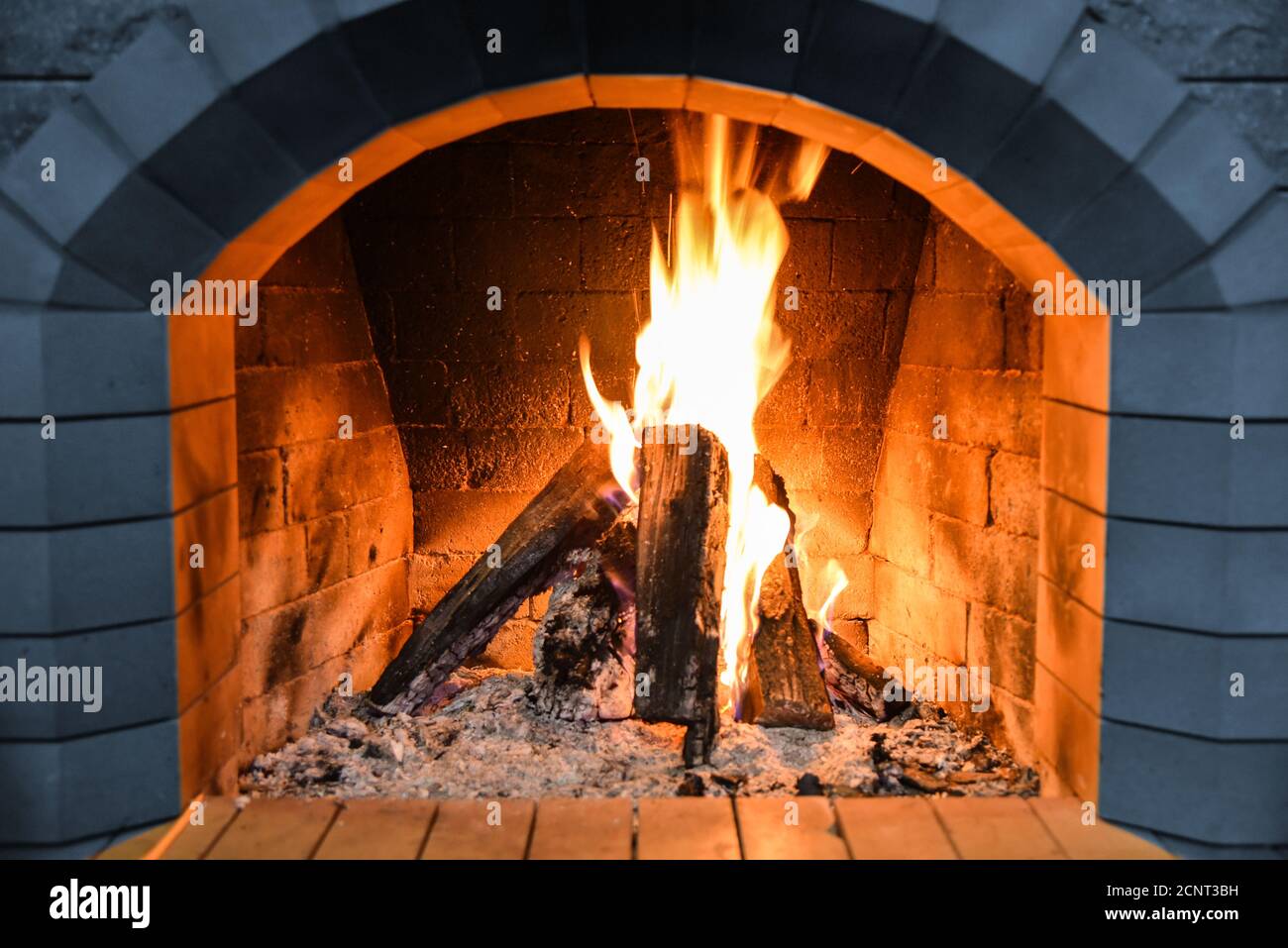 Firewood in the fireplace hi-res stock photography and images - Alamy