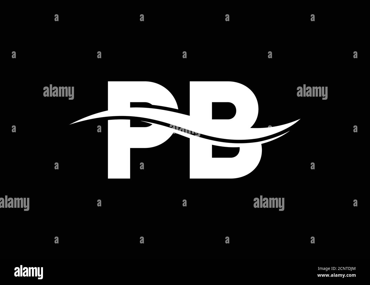 P B Initial Letter Logo design, Graphic Alphabet Symbol for Corporate