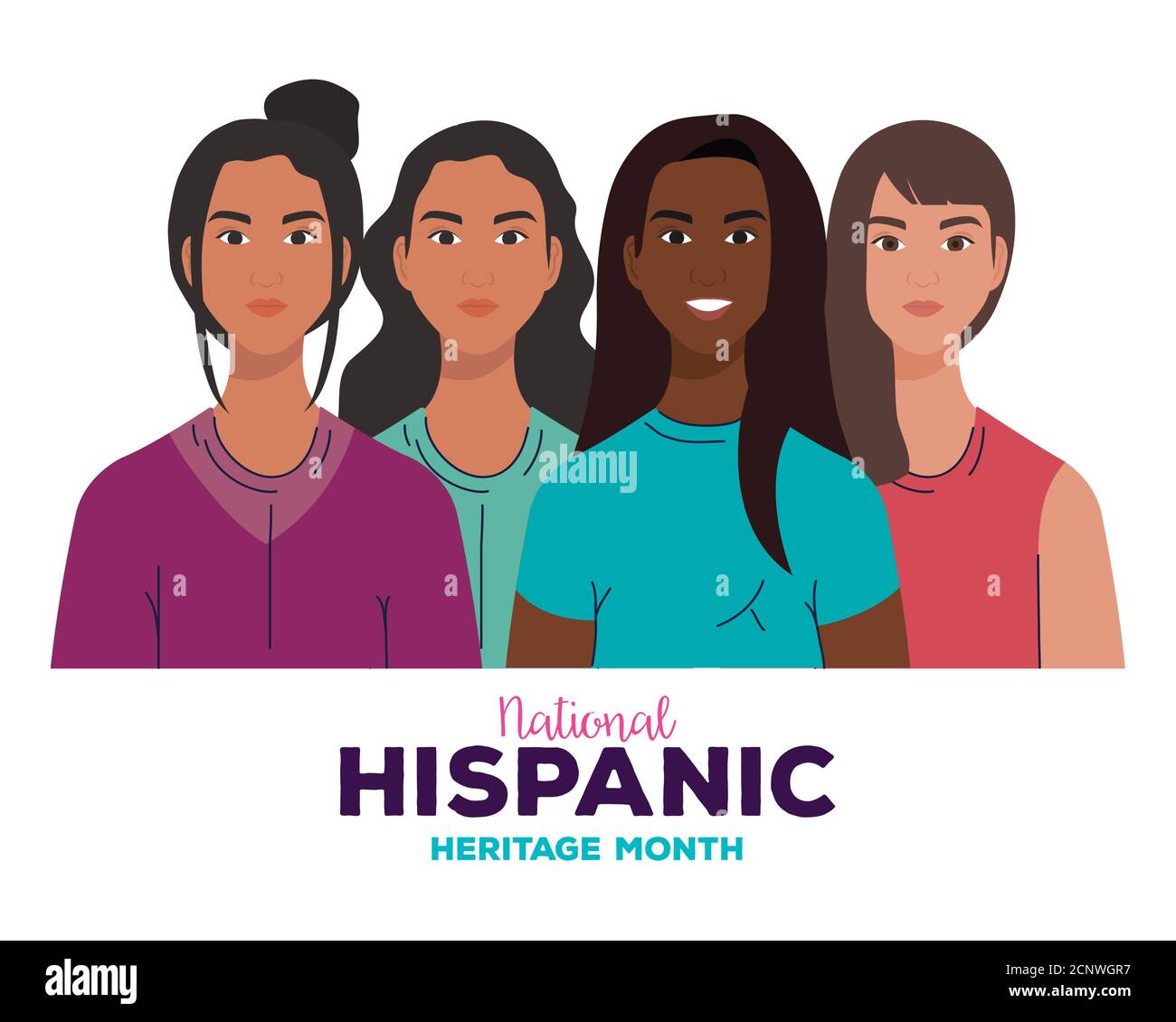 national hispanic heritage month, and group of women together
