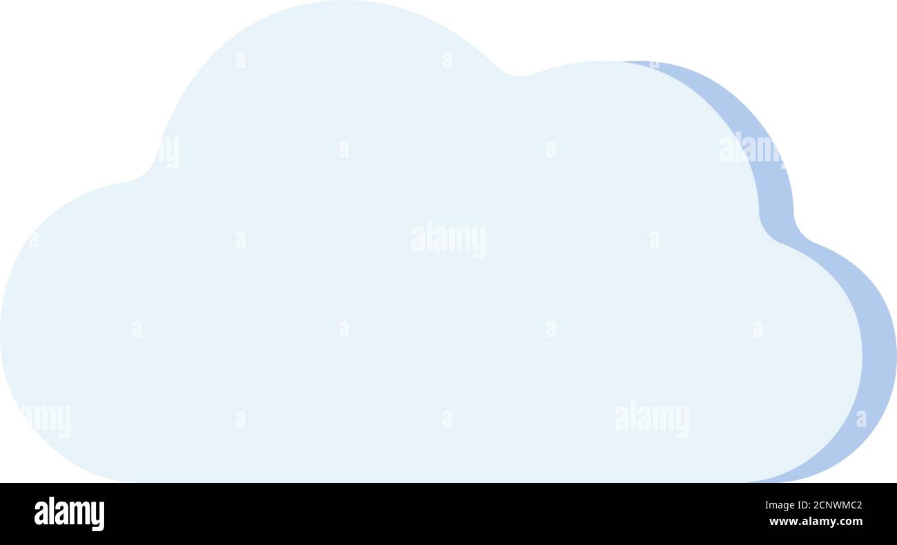 Cloud flat icon. Web server technology. Virtual information sign. Network badge. Vector illustration Stock Vector