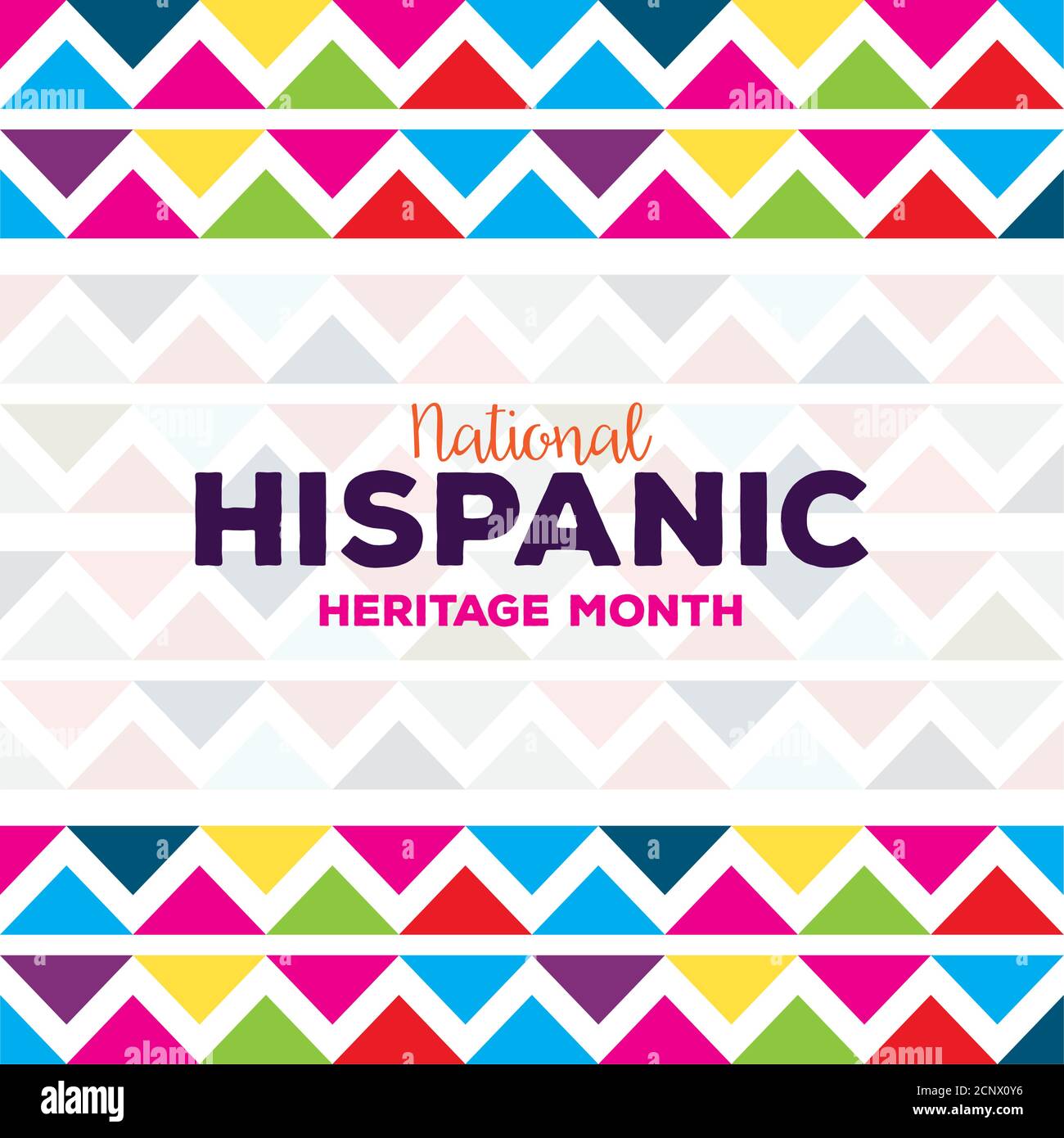 background, hispanic and latino americans culture, national hispanic, heritage month Stock Vector
