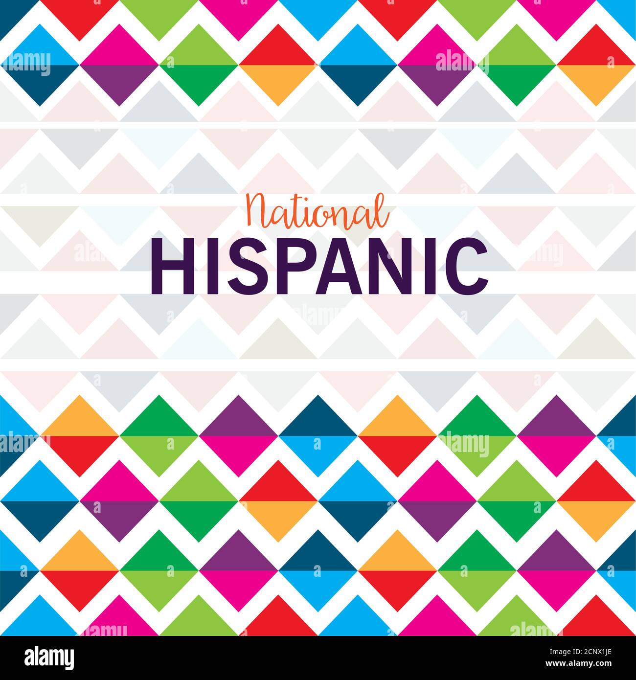 background, hispanic and latino americans culture, national hispanic heritage month in september and october Stock Vector