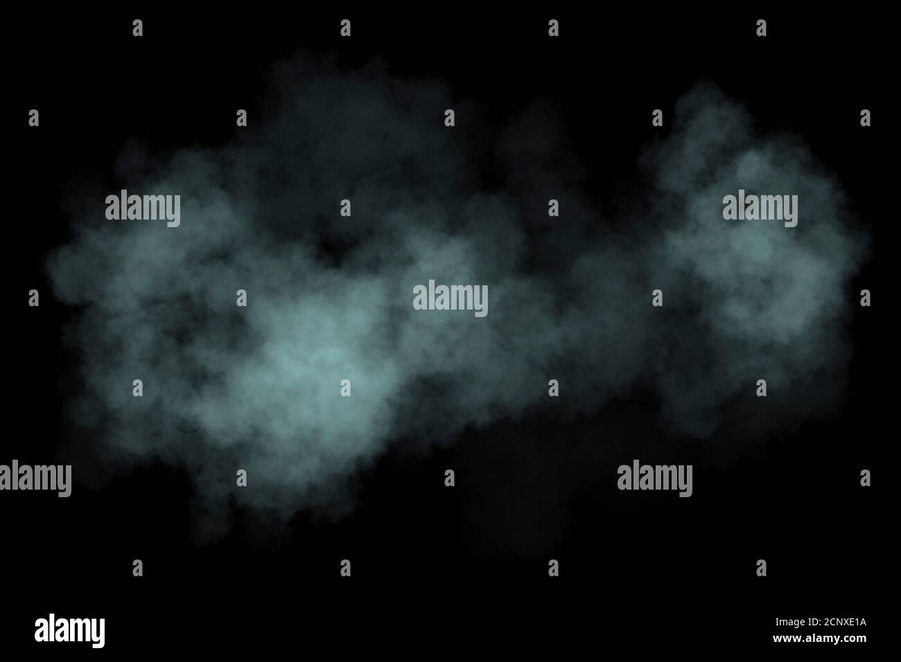 White fog or smoke on dark copy space background, smoke effect for your photos. High resolution image. Stock Photo