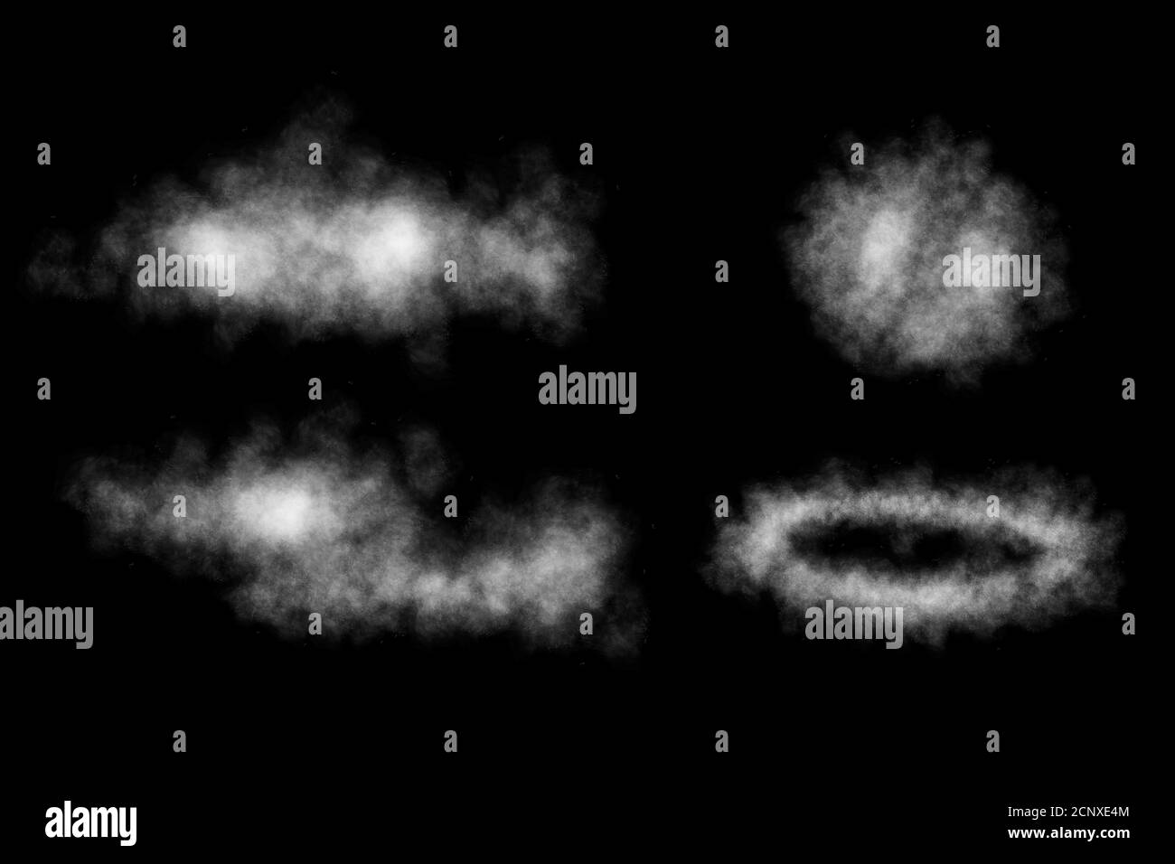 Set of white fog or smoke on dark background, smoke effect for your photos. High  resolution image Stock Photo - Alamy