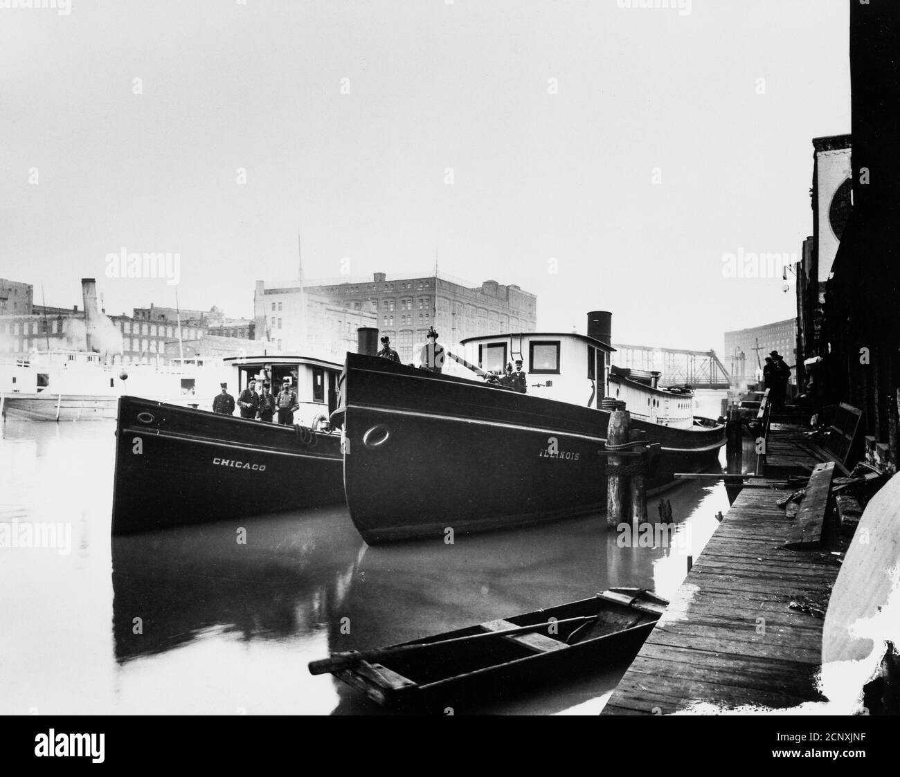 Clark street bridge chicago Black and White Stock Photos & Images - Alamy