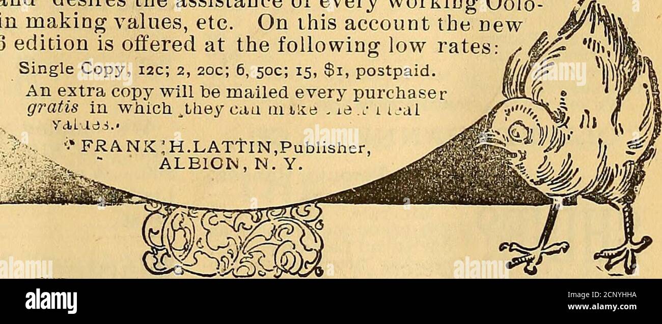 . The Oölogist for the student of birds, their nests and eggs . •FRANK ;H.LATTIN,Publisher,, ■• ALBION, N.Y. THE oOLOGIST Stock Photo