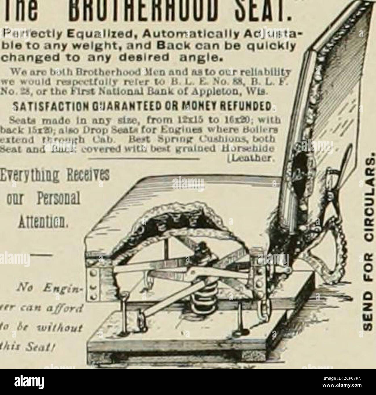 . The locomotive engineer . t^Bd 19 rik. Ittr StatilrL Tr7 H, Specially adapted forLocomotive Work. The BROTHEHHOOD SEAT. P«rtBcll» EiChangedo. It IMPROVES HEALTH .ind ADDS COMFORT! STANNARD & WHITE. Sole Owners and Hfrs..APPLETON, WIS. Model Motive Powor, The Baltimore & Ohio Railroad Company bus re-cently placed in scrrice on its fast trains, betweenNew York, Philadelphia, Baltimore and Washing-ton, sis new engines, which arc doubtless the fluestaud fastest ever built in this coiiutry. These newflyers have driving wheels six feel six inches.high,and cylinders 20 inches by 24. The large cyli Stock Photo