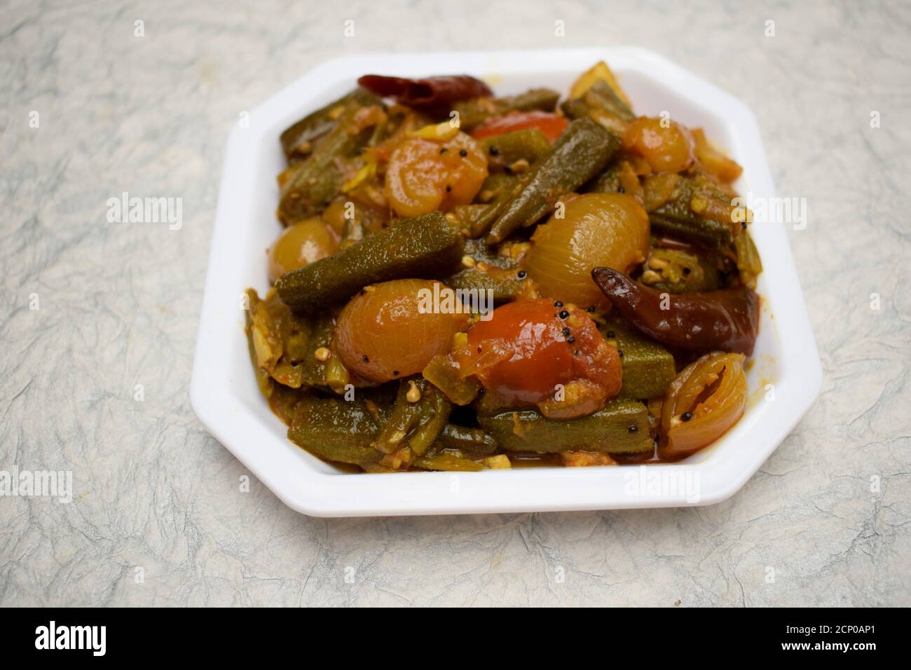 Indian bhindi masala spicy okra hires stock photography and images Alamy