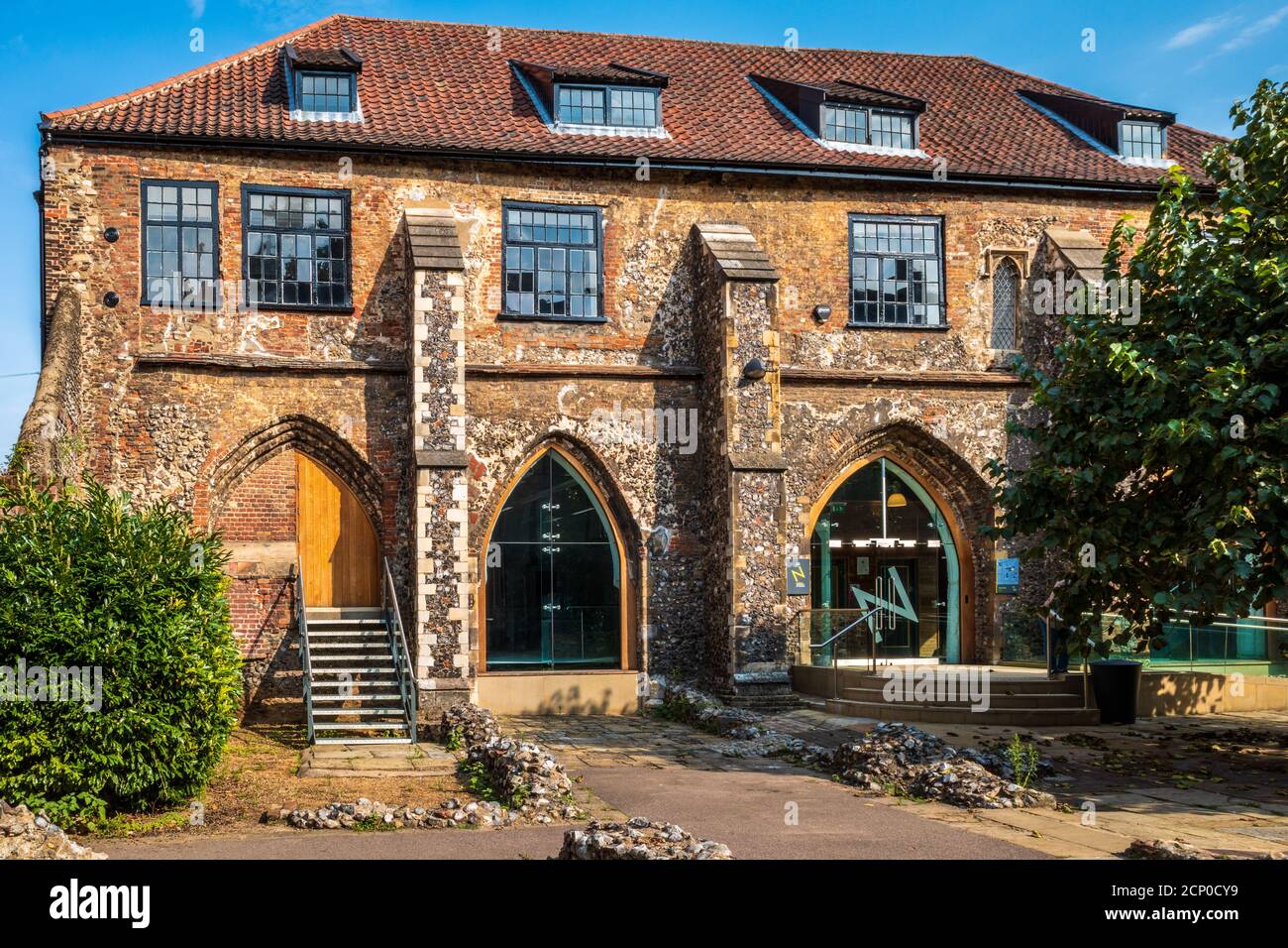 Norwich University of the Arts NUA buildings in central Norwich - East Garth Photography building, a former medieval Friary Stock Photo