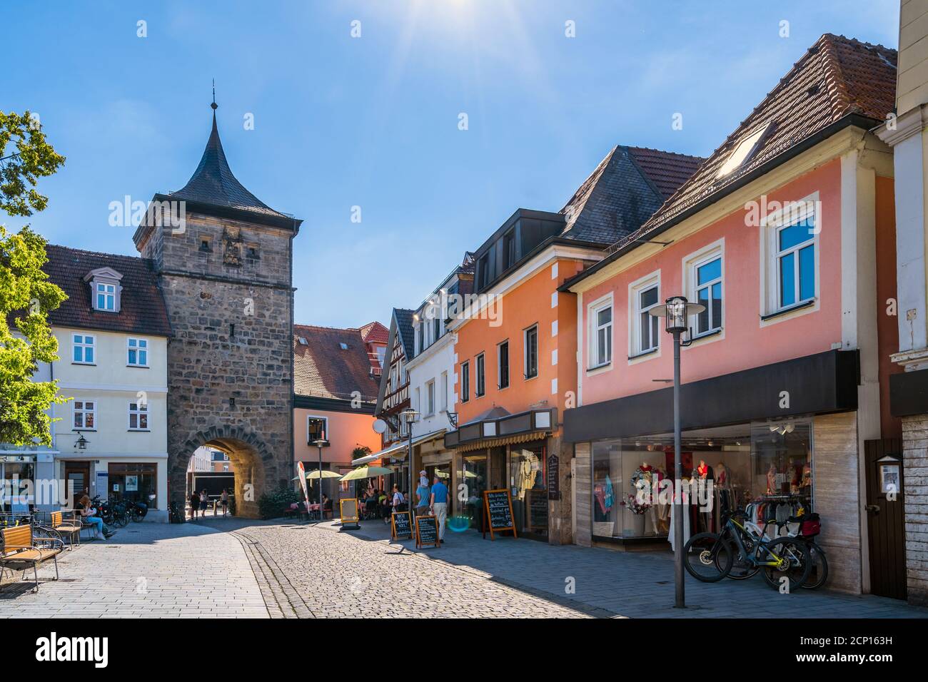 Historical city of Lichtenfels, Bavaria, Germany Stock Photo