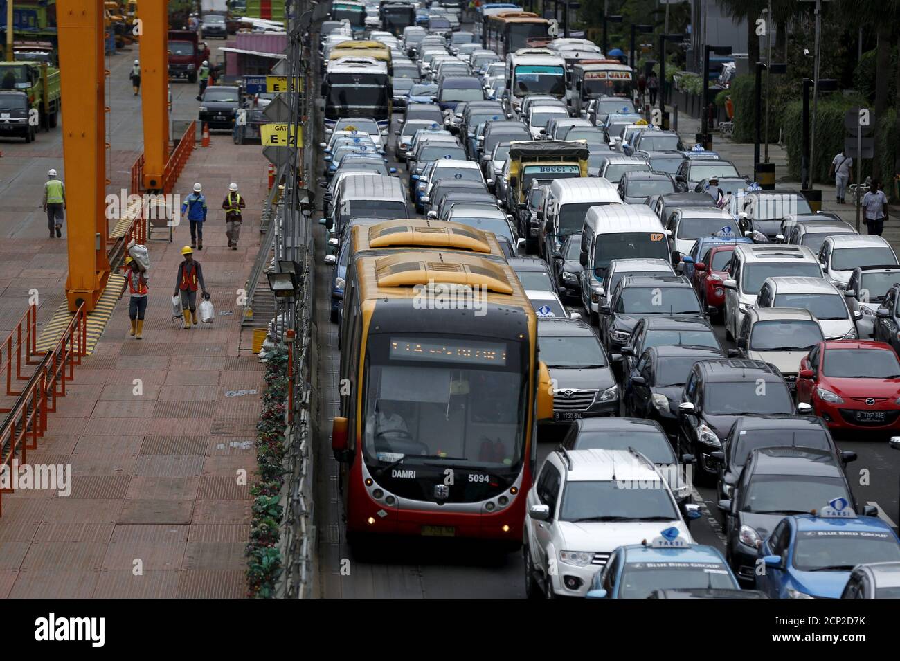 Bang bus in Jakarta