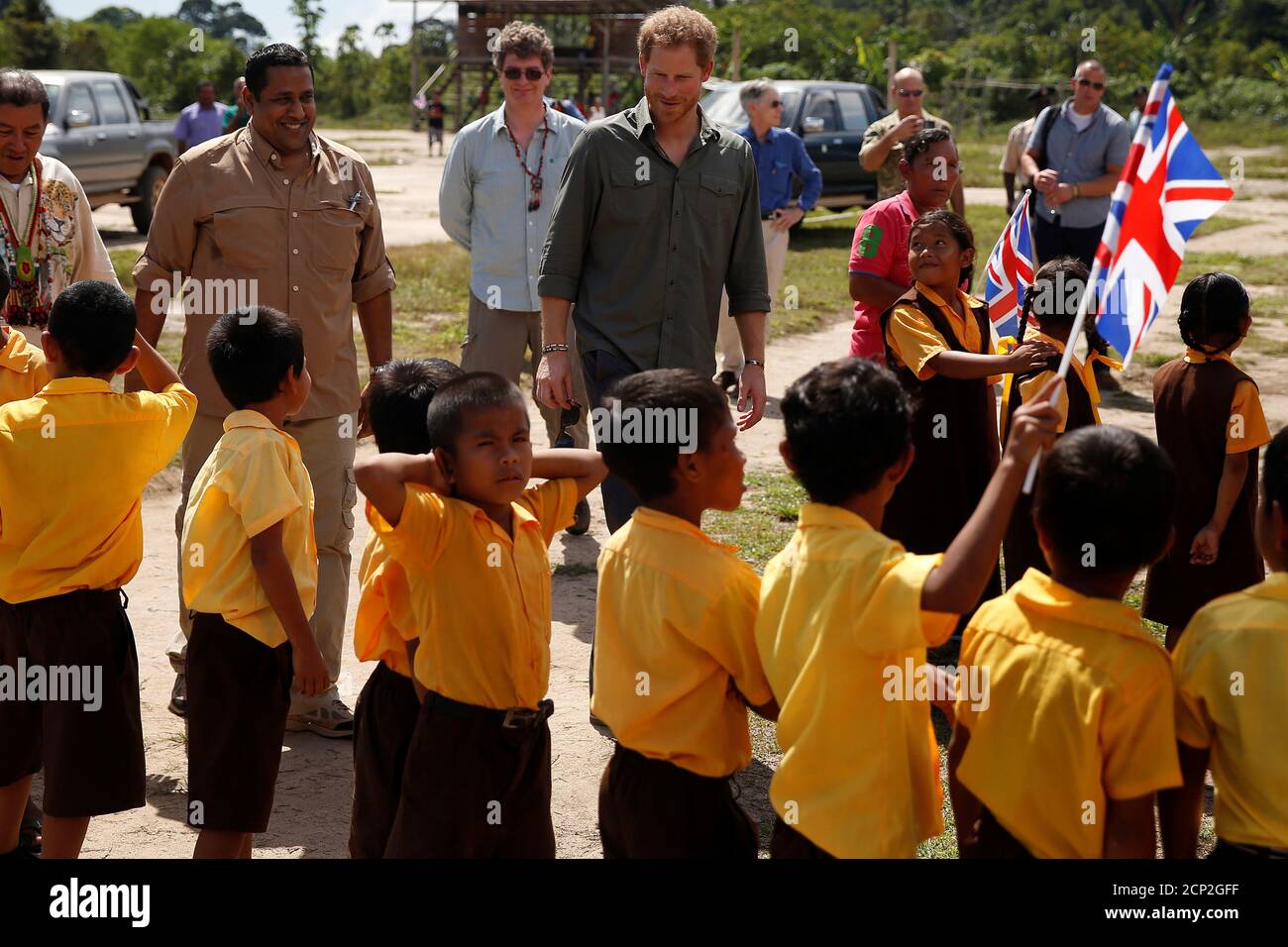 Britain's Prince Harry visits Iwokrama during an official visit in Guyana December 3, 2016.   REUTERS/Carlo Allegri Stock Photo