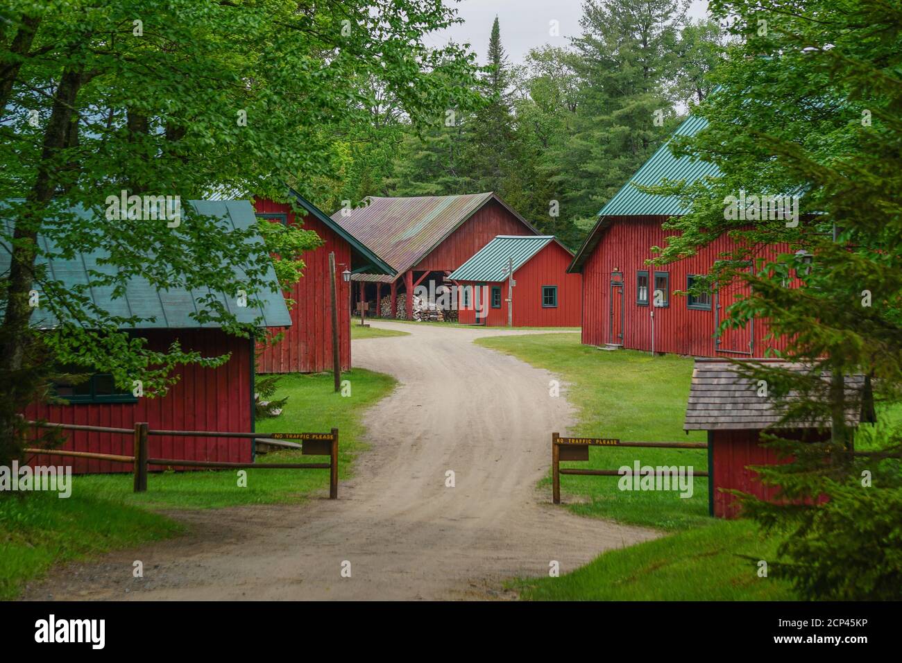 Sagamore Lake, NY The Farm at Great Camp Sagamore, built in 1897 Stock Photo Alamy