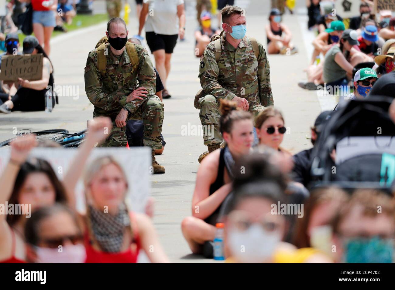 Minnesota Army National Guard Chaplains Take A Knee With Protesters During A Peaceful Demonstration Near The Minnesota State Capital After A White Police Officer Was Caught On A Bystander S Video Pressing His Minnesota Army National Guard Chaplains Take A Knee With Protesters During A Peaceful Demonstration Near The Minnesota State Capital After A White Police Officer Was Caught On A Bystander S Video Pressing His