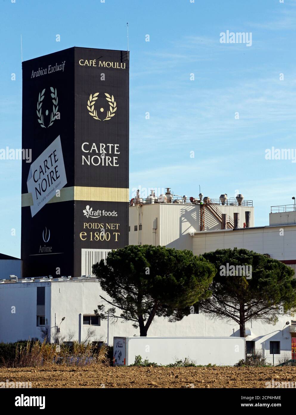 General view of Carte Noire coffee bean roasting plant in Laverune, near  Montpellier, France, February 3, 2016. Italy's Lavazza will seal the  purchase of French coffee brand Carte Noire in the next