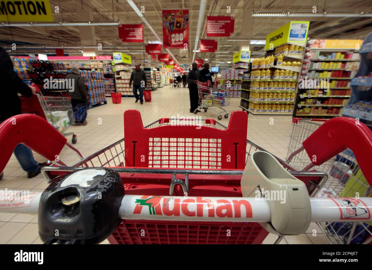 Auchan trolley hi-res stock photography and images - Alamy