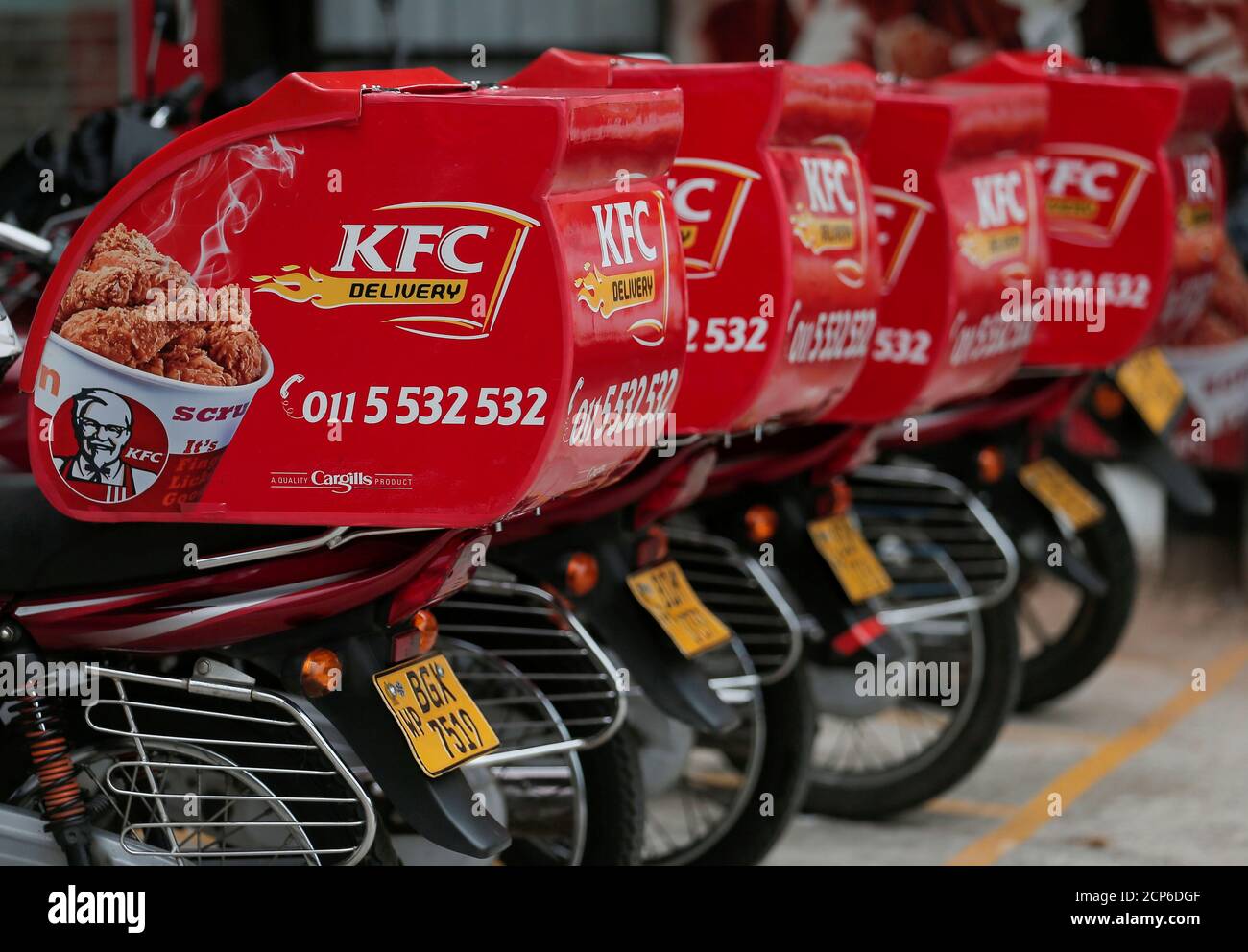 Kfc Rider Motorcycle Food Delivery Motorcycles High Resolution Stock Photography and Images ...