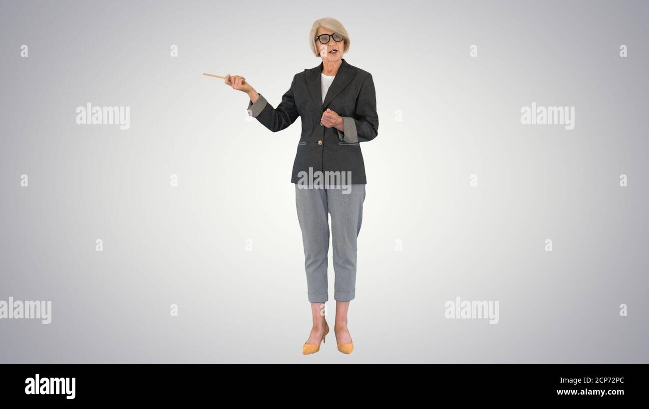 Lady Explaining Something Explaining lady hi-res stock photography and images - Alamy