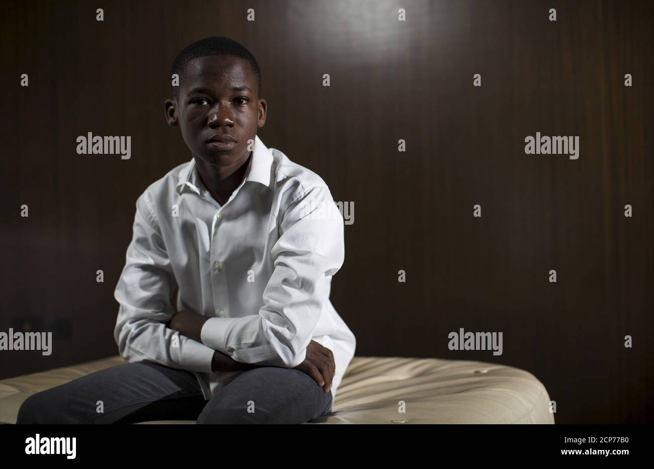 Cast Member Abraham Attah Of Ghana Poses For A Portrait While Promoting The Upcoming Movie Beasts Of No Nation In West Hollywood California October 13 15 Beasts Written Directed And Produced By