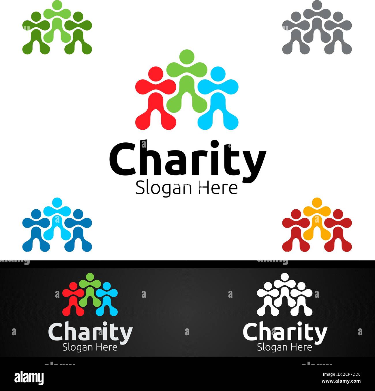 Human Helping Hand Charity Foundation Creative Logo for Voluntary