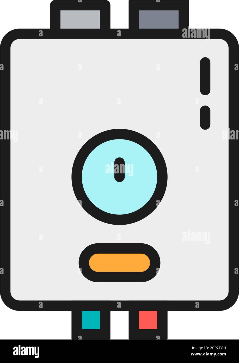 Electric maintenance outline flat hi-res stock photography and images ...