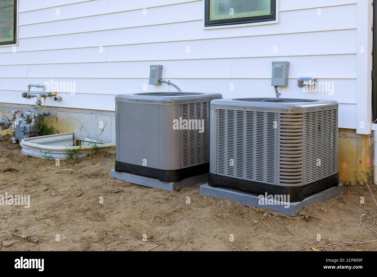 Air conditioning repair system model is actual electrician on a