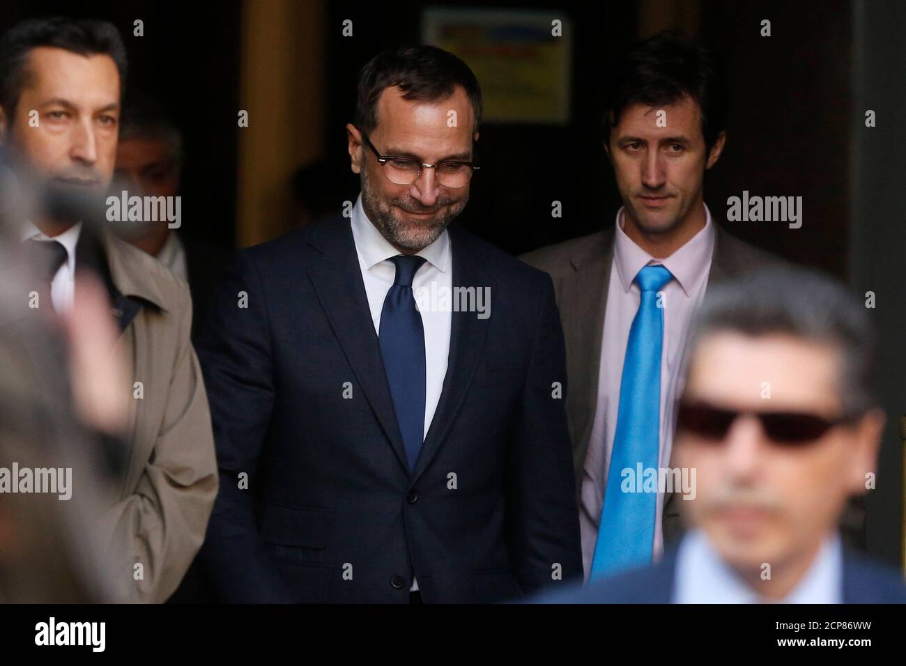 U S Ambassador In Spain James Costos C Leaves The Foreign Ministry After Being Summoned To A Meeting With Spain S European Secretary Of State In Madrid October 28 13 The U S National Security