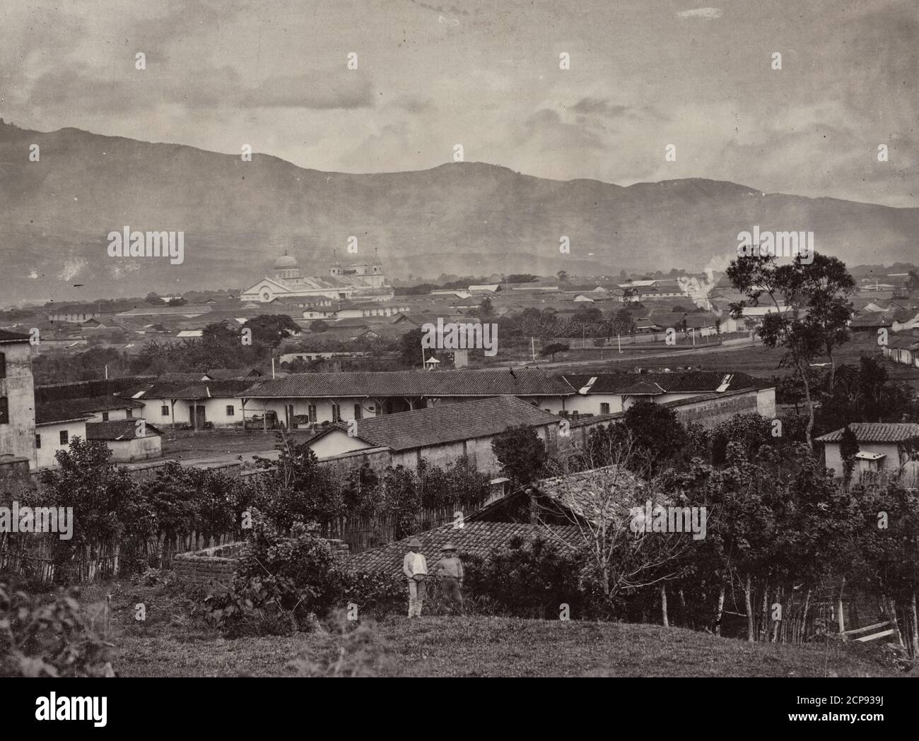 View of San Jose, Costa Rica, circa 1890 Stock Photo