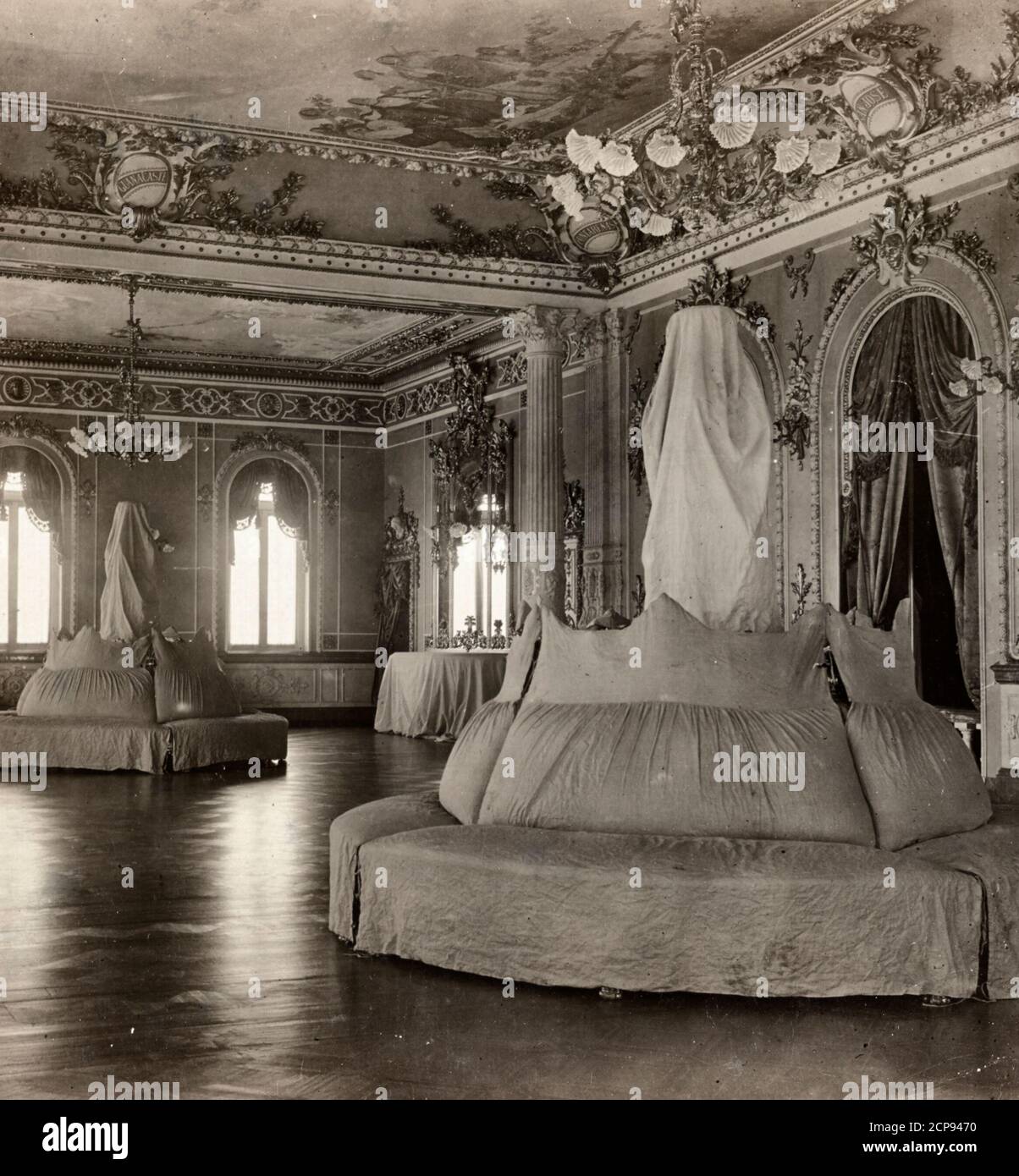National Theater, San Jose, Costa Rica. Part of lobby, 1910 Stock Photo
