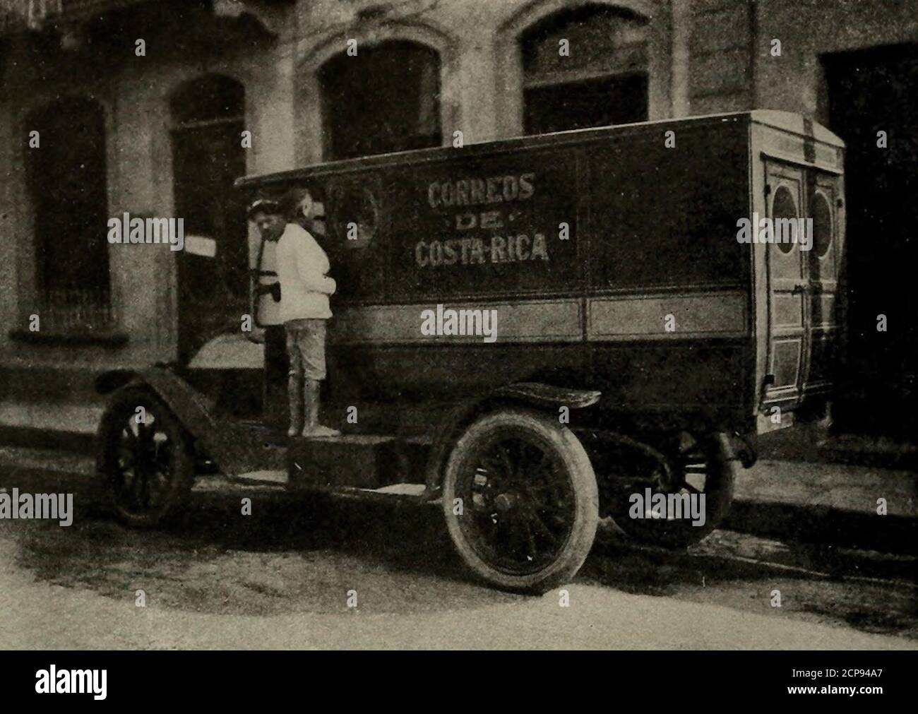Postal Service Truck in Costa Rica, circa 1917 Stock Photo