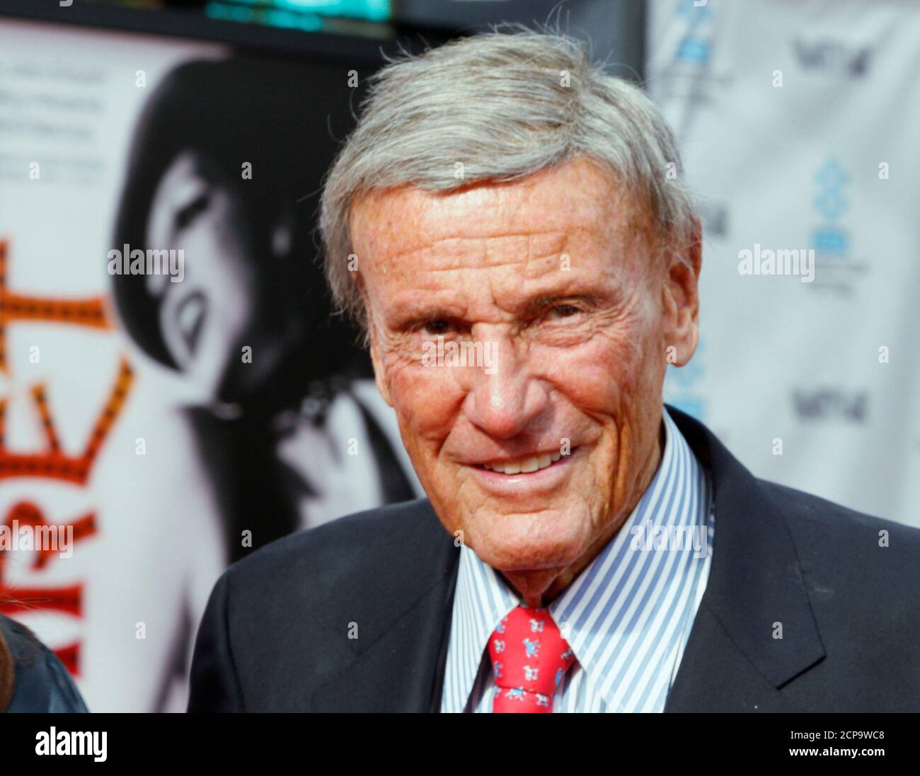 Actor Richard Anderson, best known for his roles in the TV series 'The Six Million Dollar Man' and 'The Bionic Woman' arrives at the world premiere of the 40th anniversary restoration of the film 'Cabaret' during the opening night gala of the 2012 TCM Classic Film Festival in Hollywood, California April 12, 2012. REUTERS/Fred Prouser (UNITED STATES - Tags: ENTERTAINMENT) Stock Photo