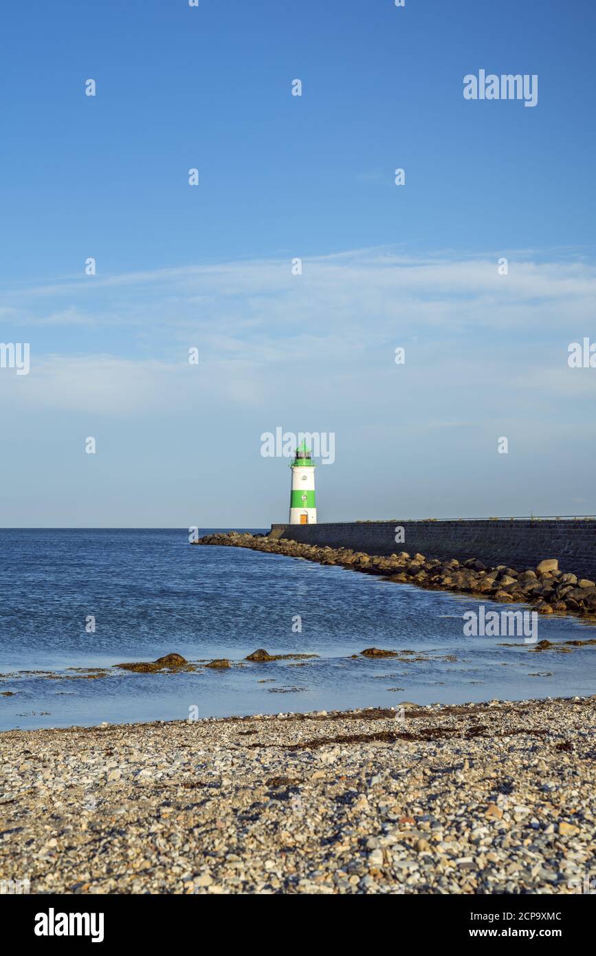 Schleimünde lighthouse on the pilot island between Schlei and the Baltic  Sea, near Maasholm, Schleswig-Holstein, Germany Stock Photo - Alamy