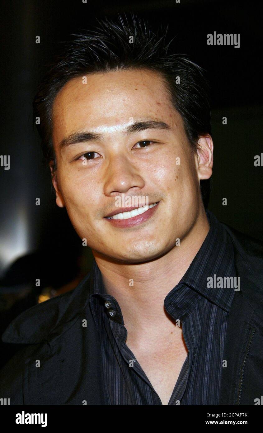 Asian-American actor Roger Fan arrives for the premiere of 'Kung Fu Hustle' at the Arclight Cinerama Dome theatre in Hollywood March 29, 2005. REUTERS/Lee Celano  ljc/TC Stock Photo