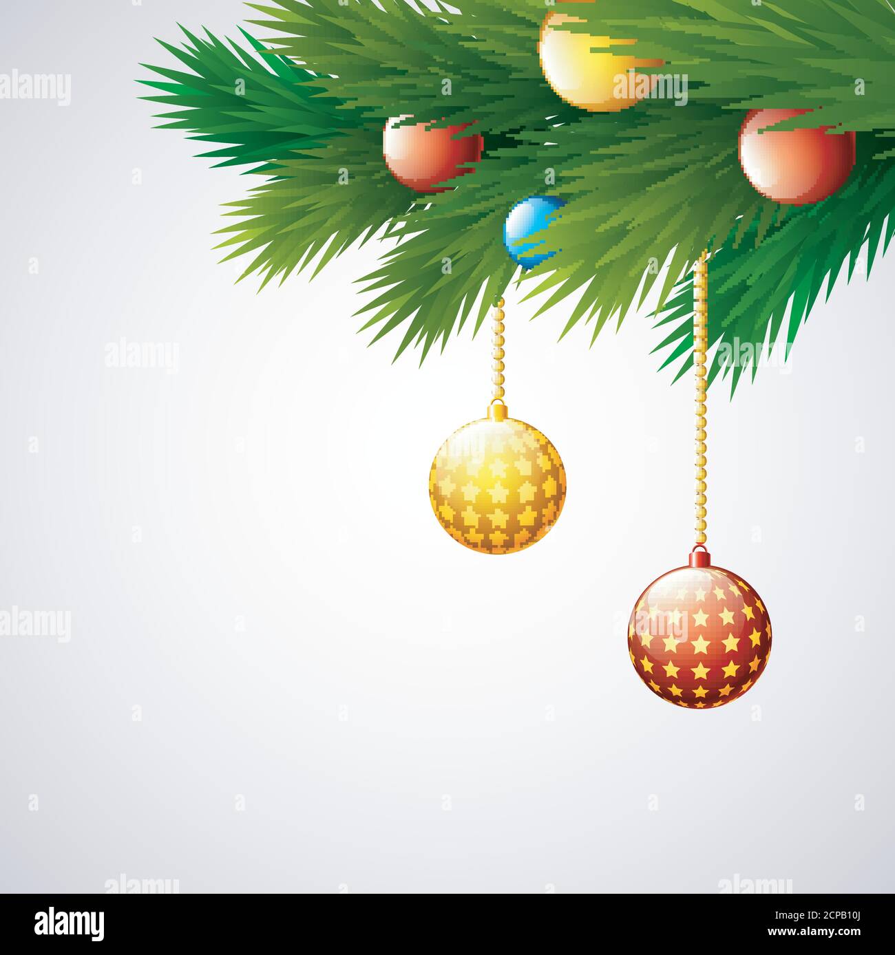 Frame fir branches gift Stock Vector Images - Alamy