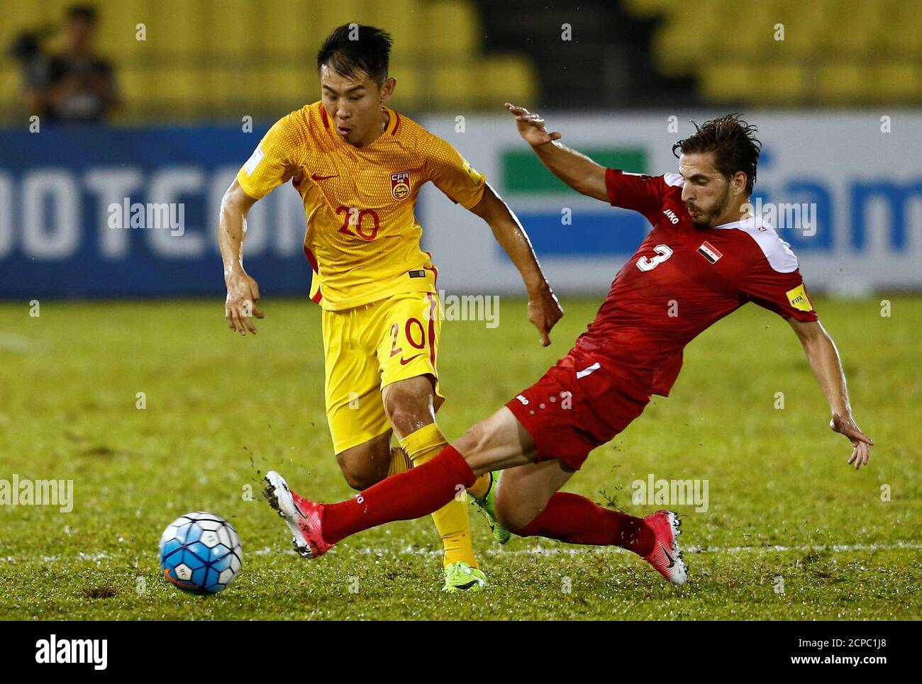 Football Soccer - China v Syria - World Cup Group A Qualifier - Hang Jebat  Stadium, Malacca City, Malaysia -