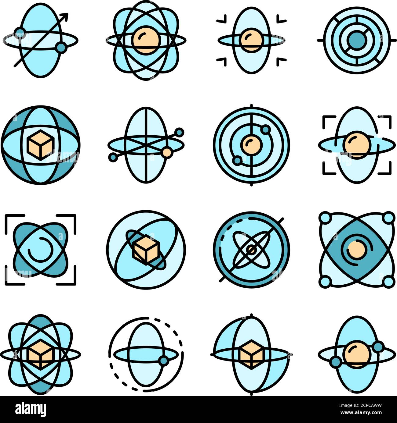 Gyroscope icons set vector flat Stock Vector Image & Art - Alamy