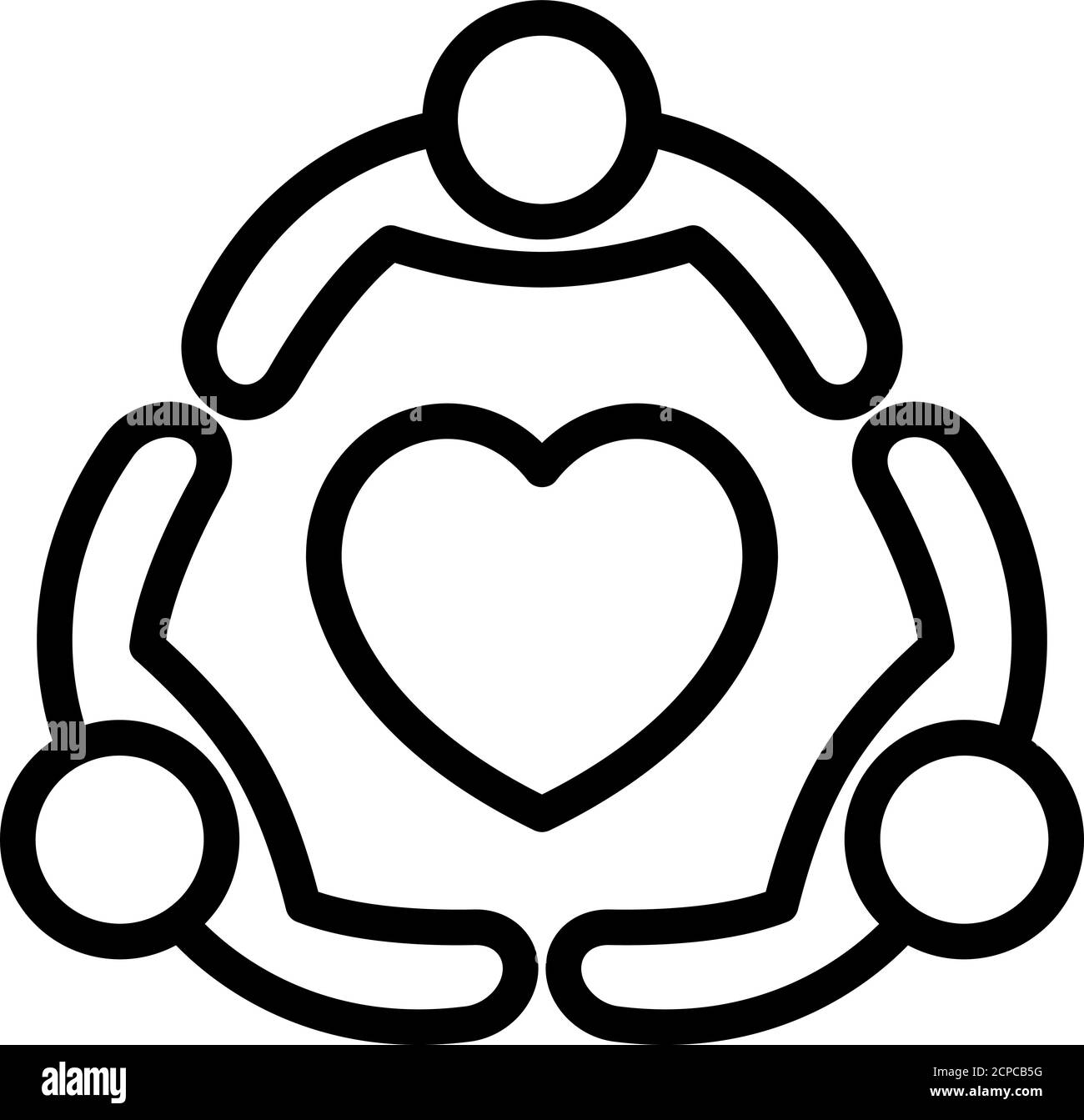 True friends icon, outline style Stock Vector Image & Art Alamy