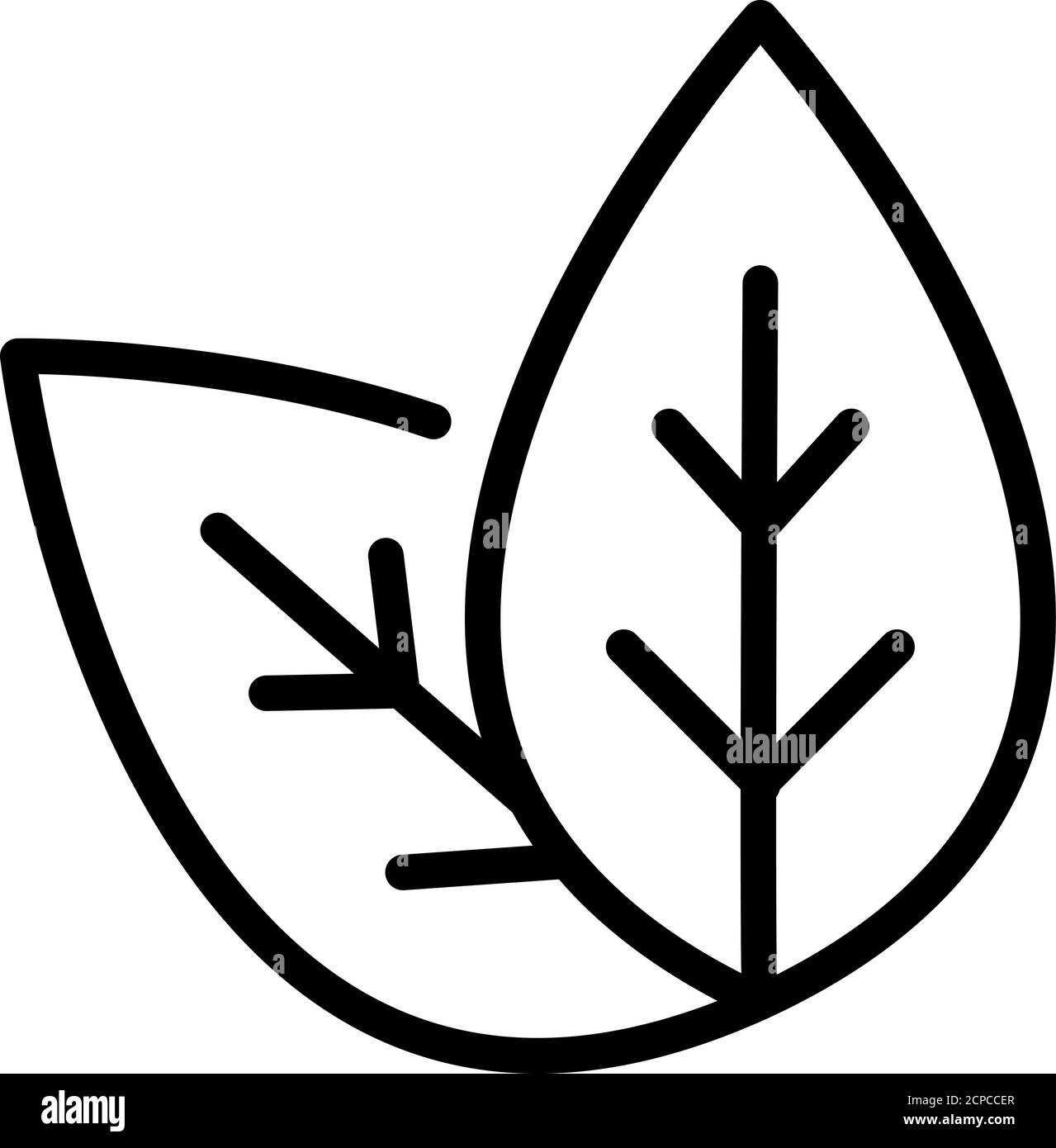Basil plant leaf icon, outline style Stock Vector Image & Art Alamy