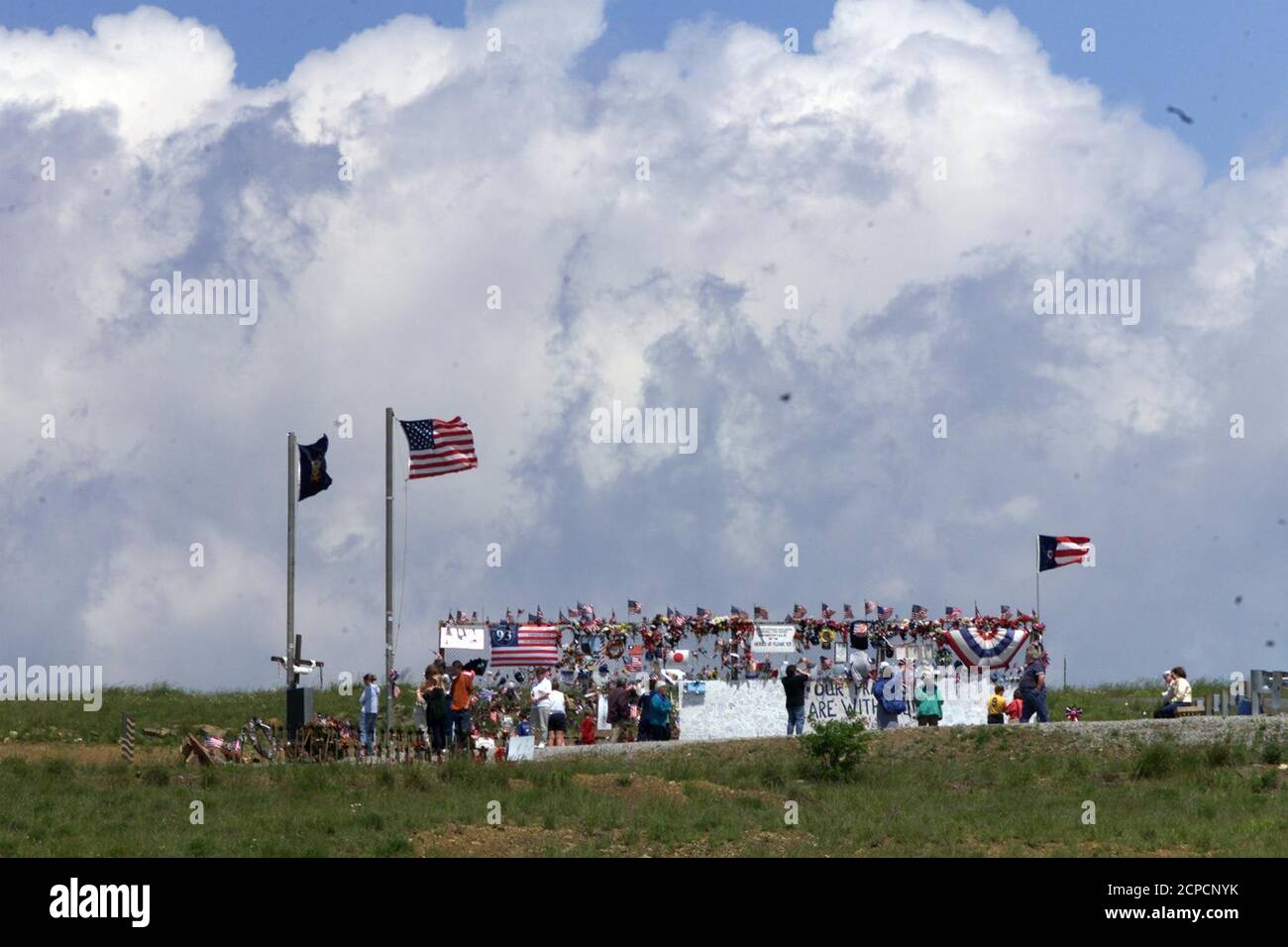 The United Airlines Flight 93 Temporary Memorial Is Seen In Stonycreek Township Pa In This Photo Taken June 16 02 The Memorial Has Seen A Large Influx Of Visitors Whose Cars Often