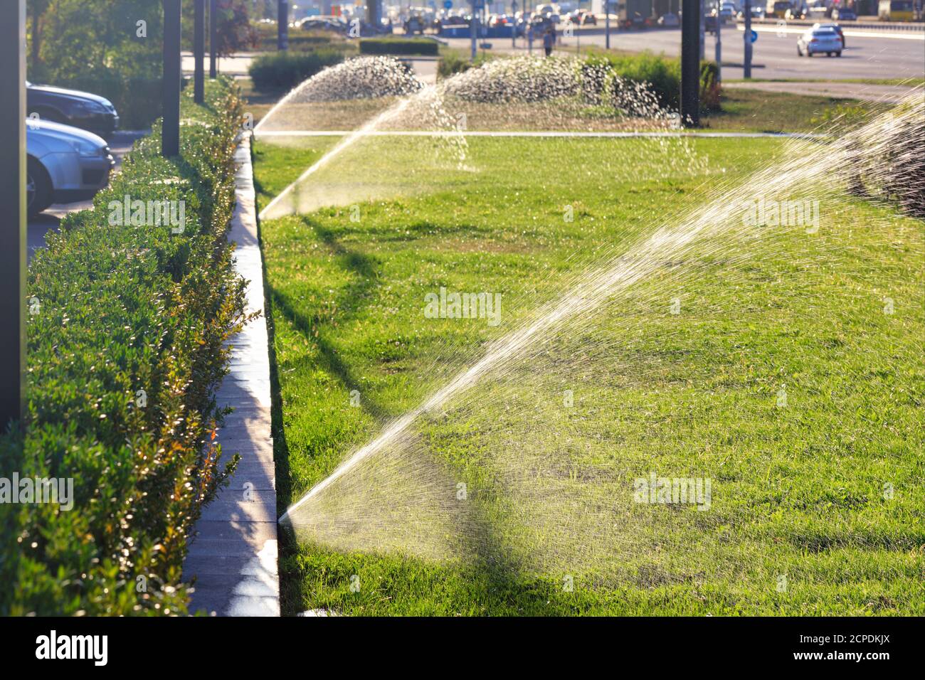 Automatic irrigation system hires stock photography and images Alamy
