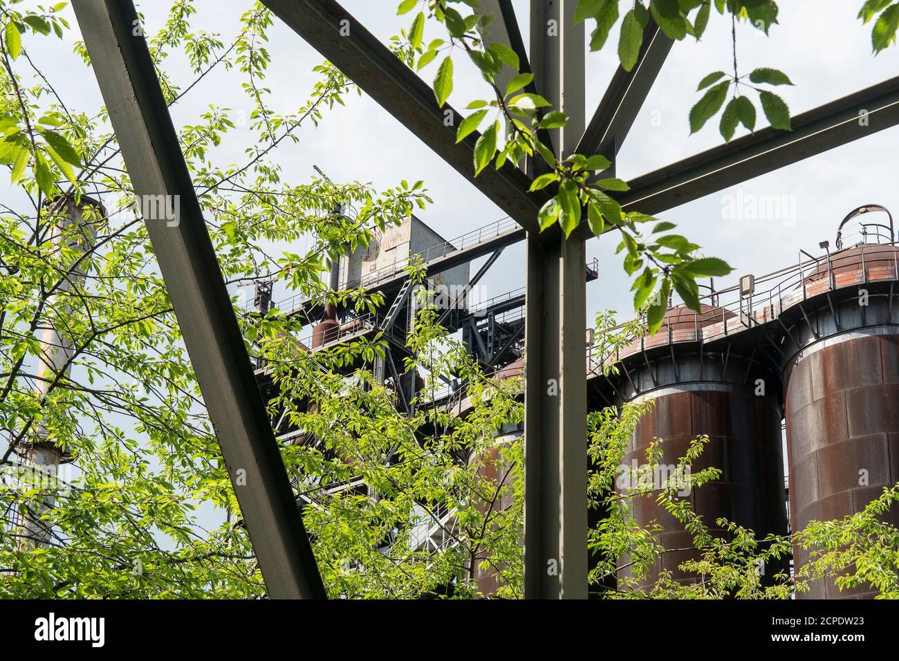 Duisburg, North Landscape Park, former iron and steel works Stock Photo