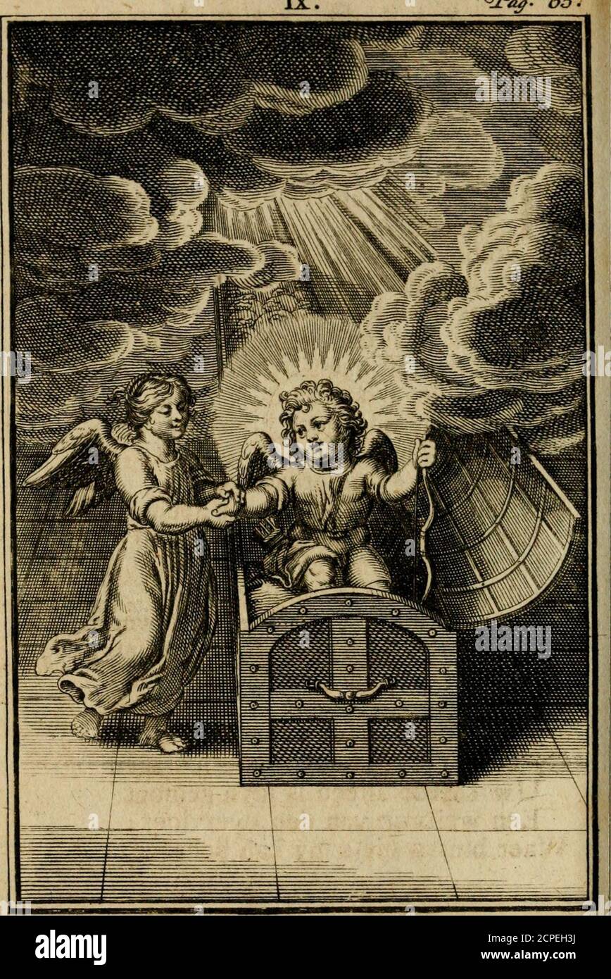. De godlievende ziel vertoont in zinnebeelden . O^T*^vv éfi &lt;?C€t.. K^^ttnc? tAé&lt;rc atiïMs ca^vujinuis. van O. v a p Veen. 6$ IX. De Liefde is de Dierbaerjle Schat. DAer is geen rykdom, geen gewin,Geen fchat zoo groot als uwe minDe volheit aller zaligheden Van geenen weereltling gevat. Hoe is myn hart hier by myn fchat!Nu kan ik t al met voeten treden. Geen welluft haelt by dit genot Der zuivre trou van u, myn Godt.Geen diamanten, geen juweelen Vertieren hooft of hals of hant, Gelyk dat overdierbaer pantTJw min myn ziel in al haer deelen. Een aerdfche fchat ruft in de kift, Of wordt t Stock Photo